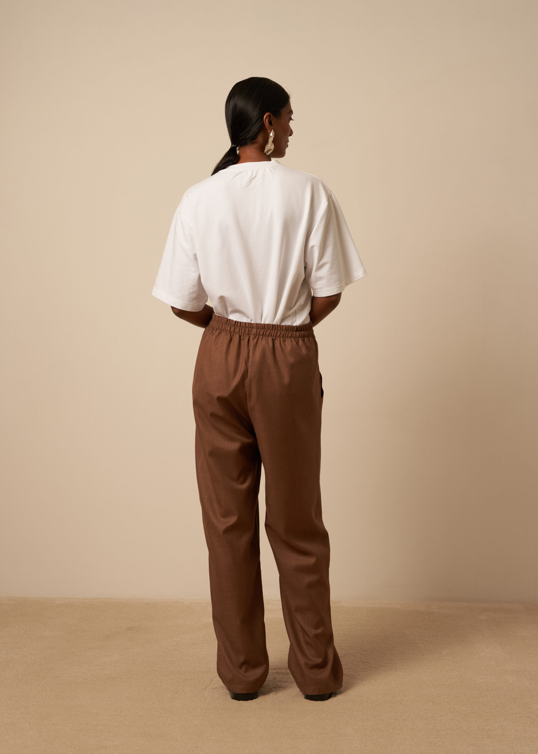 LUXE TRACK PANT (BROWN)